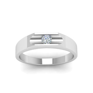 Half Bezel Solitaire | Diamond Ring