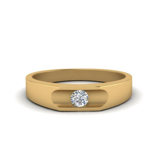 Half Bezel Solitaire | Diamond Ring