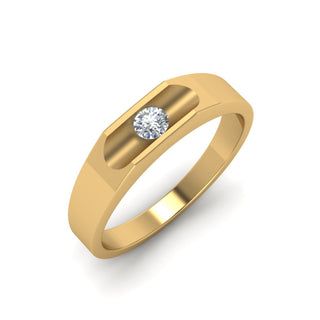Half Bezel Solitaire | Diamond Ring