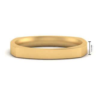 Square Wedding Band | 4 mm - MENAGERIE Intimates MENS Lingerie