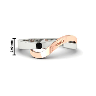 Swirl Love Mens Wedding Ring - MENAGERIE Intimates MENS Lingerie