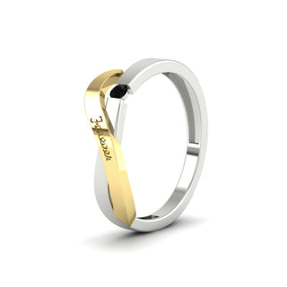 Swirl Love Mens Wedding Ring - MENAGERIE Intimates MENS Lingerie