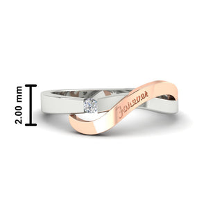 Swirl Love Mens Wedding Ring - MENAGERIE Intimates MENS Lingerie