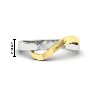 Swirl Love Mens Wedding Ring - MENAGERIE Intimates MENS Lingerie