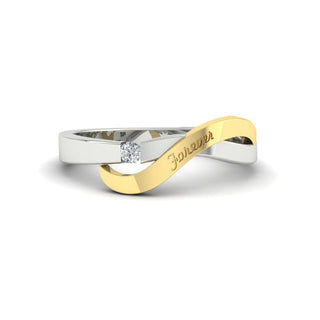 Swirl Love Mens Wedding Ring - MENAGERIE Intimates MENS Lingerie