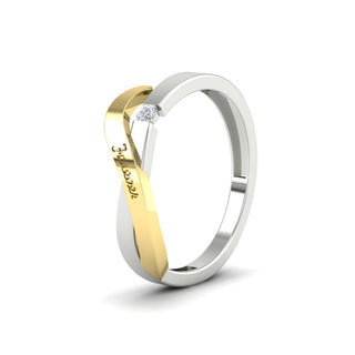 Swirl Love Mens Wedding Ring - MENAGERIE Intimates MENS Lingerie