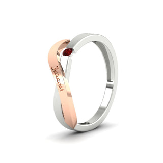 Swirl Love Mens Wedding Ring - MENAGERIE Intimates MENS Lingerie