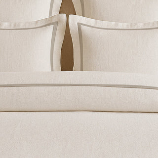 Linen Frame Trim Duvet Cover Set