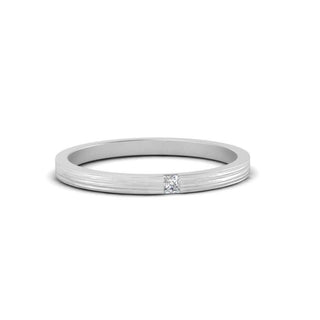 Thin Princess Cut Mens Band Ring - MENAGERIE Intimates MENS Lingerie