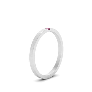 Thin Princess Cut Mens Band Ring - MENAGERIE Intimates MENS Lingerie
