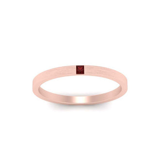 Thin Princess Cut Mens Band Ring - MENAGERIE Intimates MENS Lingerie