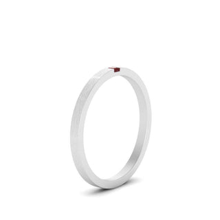 Thin Princess Cut Mens Band Ring - MENAGERIE Intimates MENS Lingerie