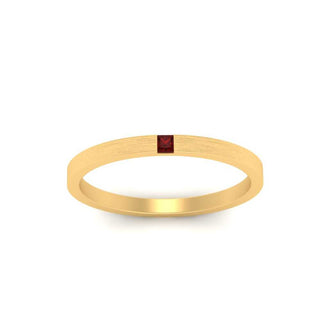 Thin Princess Cut Mens Band Ring - MENAGERIE Intimates MENS Lingerie