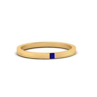 Thin Princess Cut Mens Band Ring - MENAGERIE Intimates MENS Lingerie