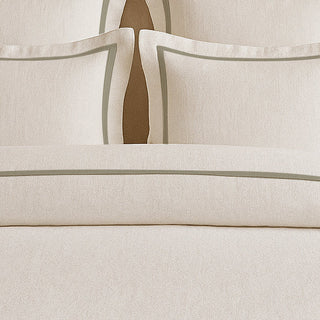 Linen Frame Trim Duvet Cover Set