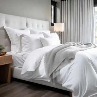 400TC Cotton Sateen Solid Duvet Cover Set
