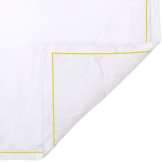 400TC Cotton Single Edge Embroidery Sateen Solid Duvet Cover Set